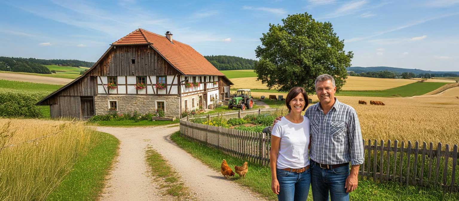 Traditioneller Bauernhof in der Oberpfalz – Landwirtschaft und Heimat