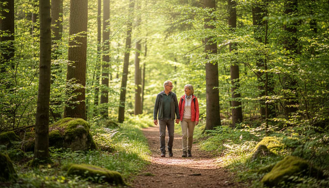 Waldweg in der Oberpfalz – Natur und Ruhe als Teil des oberpfälzischen Lebens